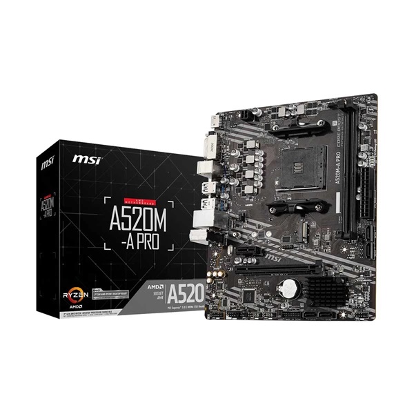 MOTHERBOARD BIOSTAR-A520MH- DDR4 AMD AM4 Micro ATX Motherboard 